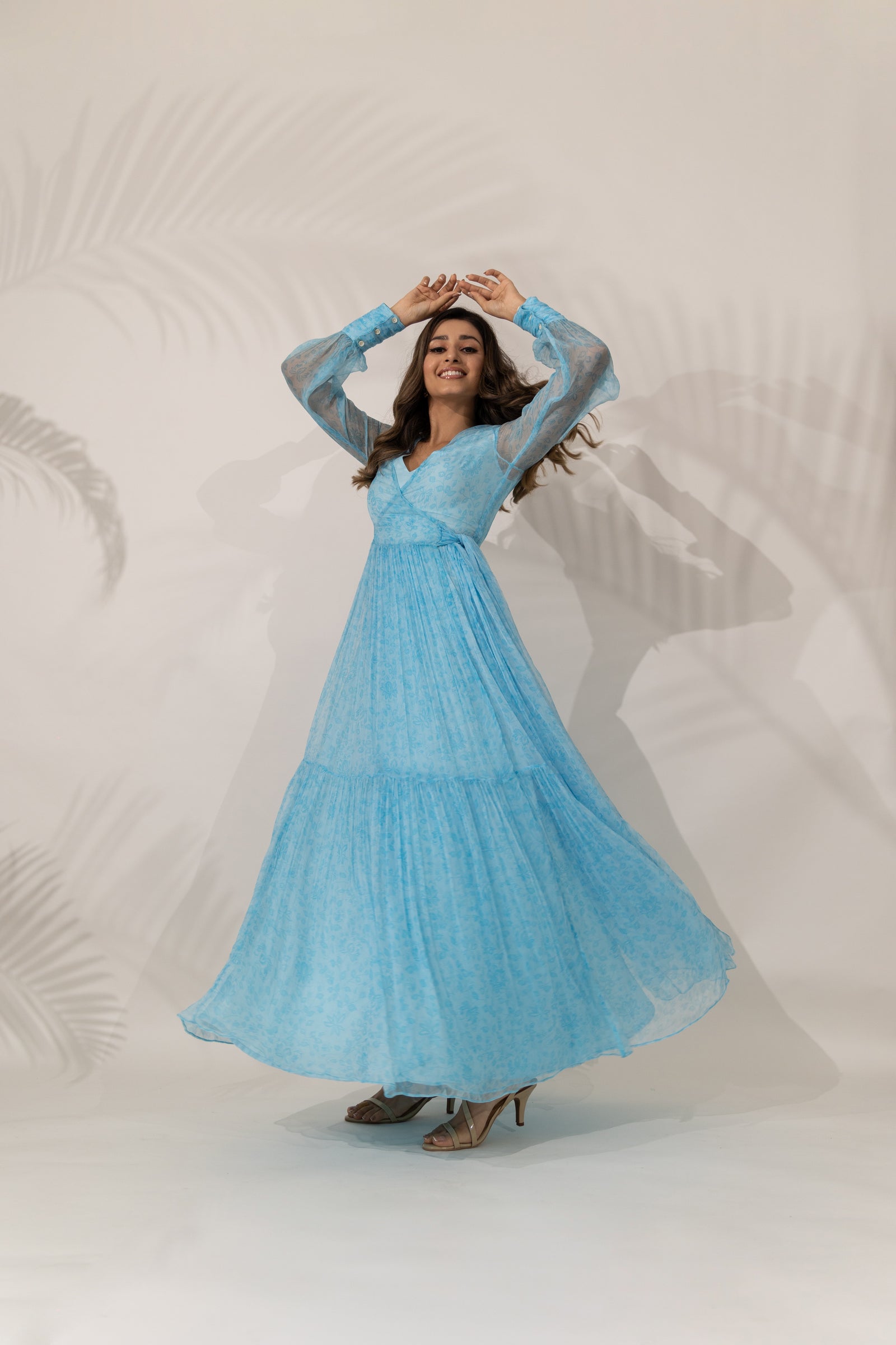 Himalayan Poppy Wrap-Around Maxi Dress