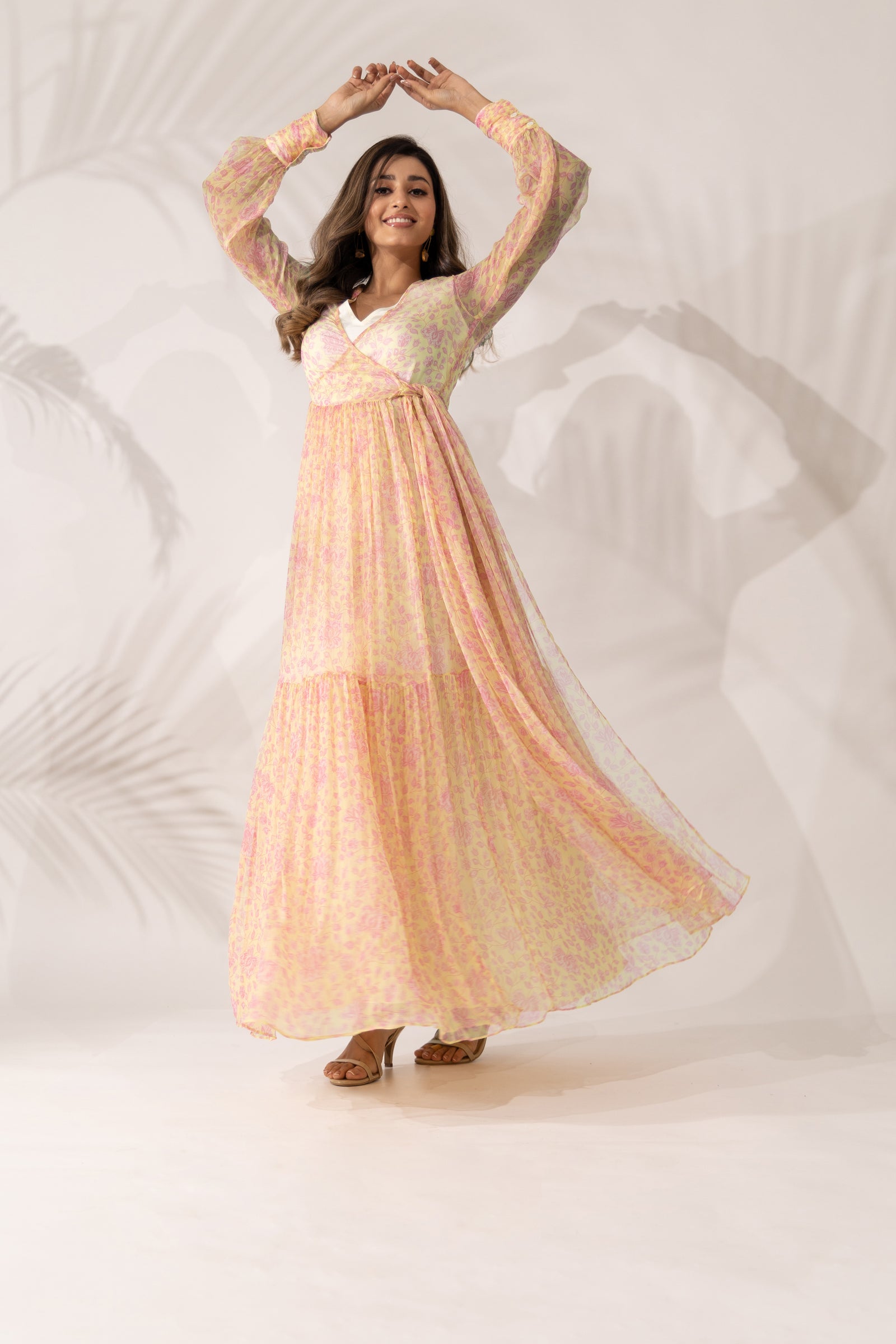 Daffodil Wrap-Around Maxi Dress