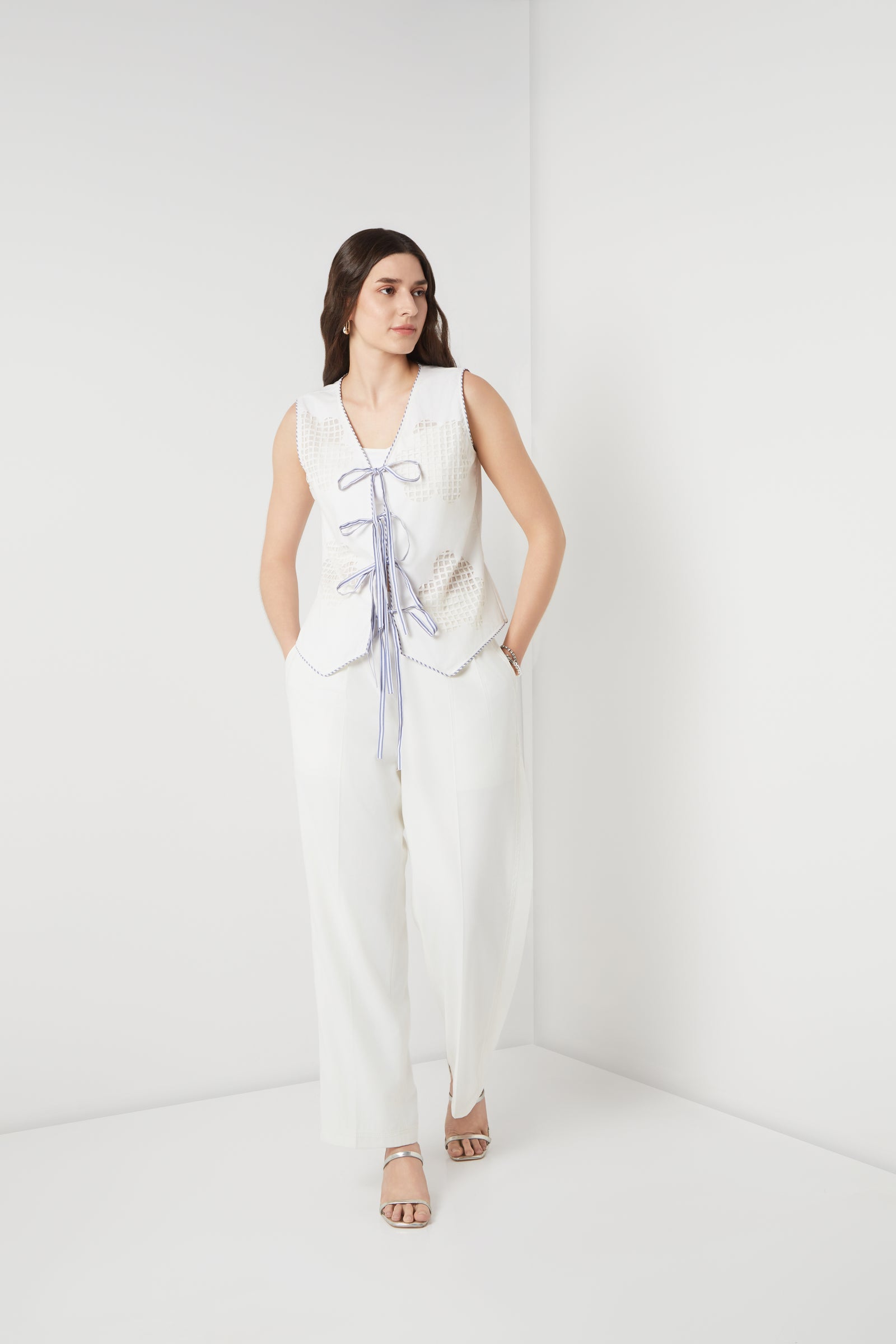 Handcrafed Tie-Up Vest