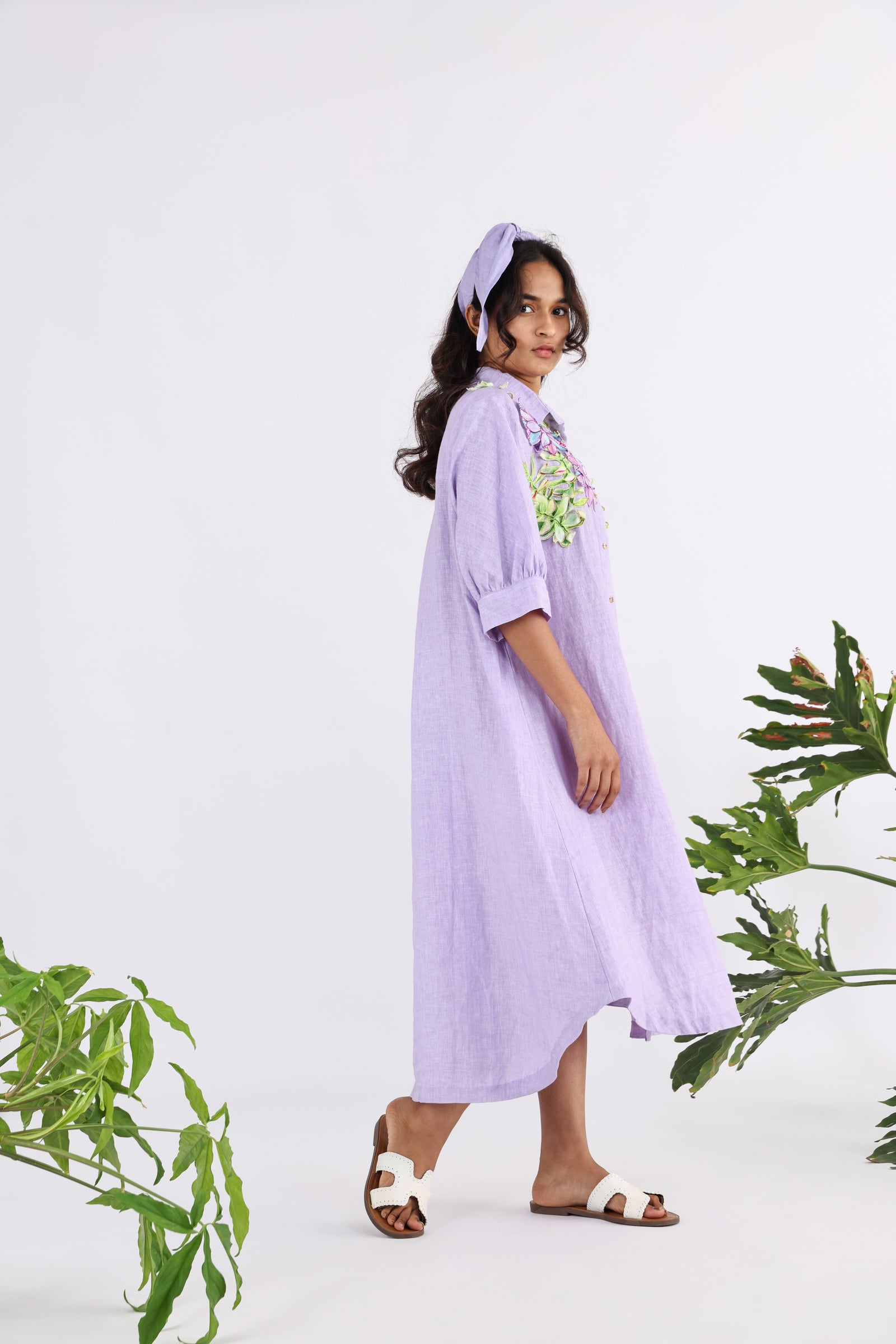 The moonglow u hem long dress