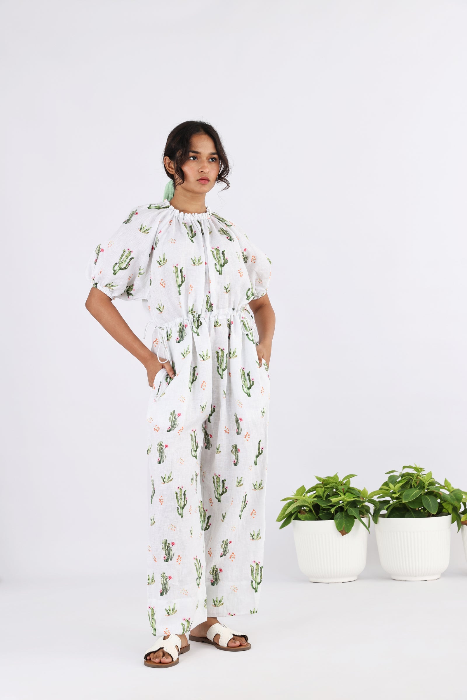 The caladium flow jumpsuit