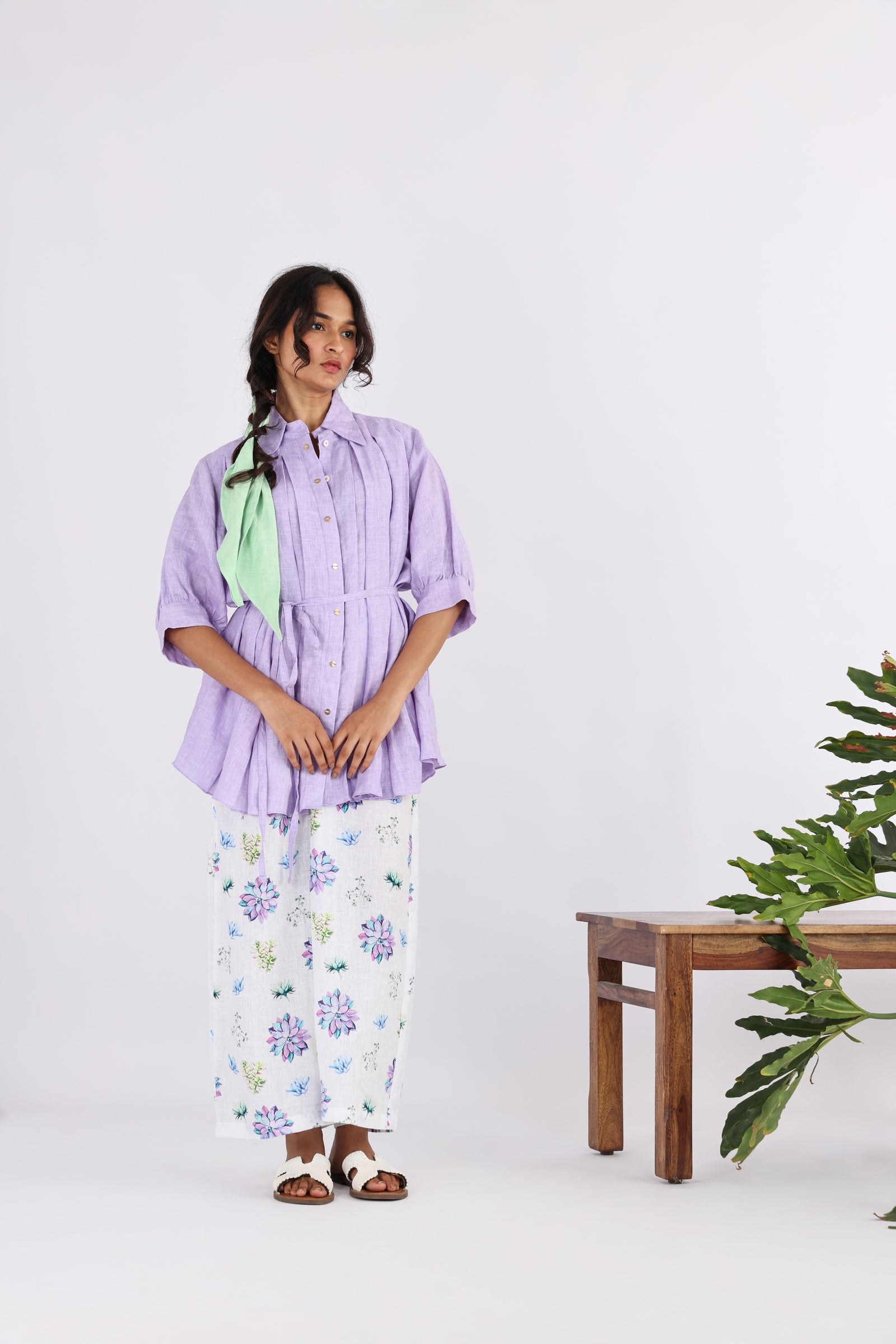 The brooch panel shirt