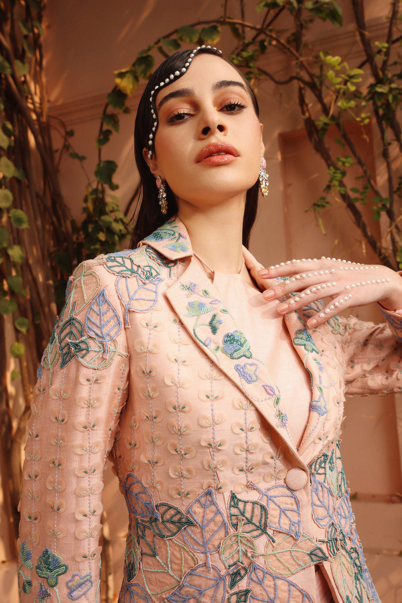Sharara Paired up With an Embroidered Blazer