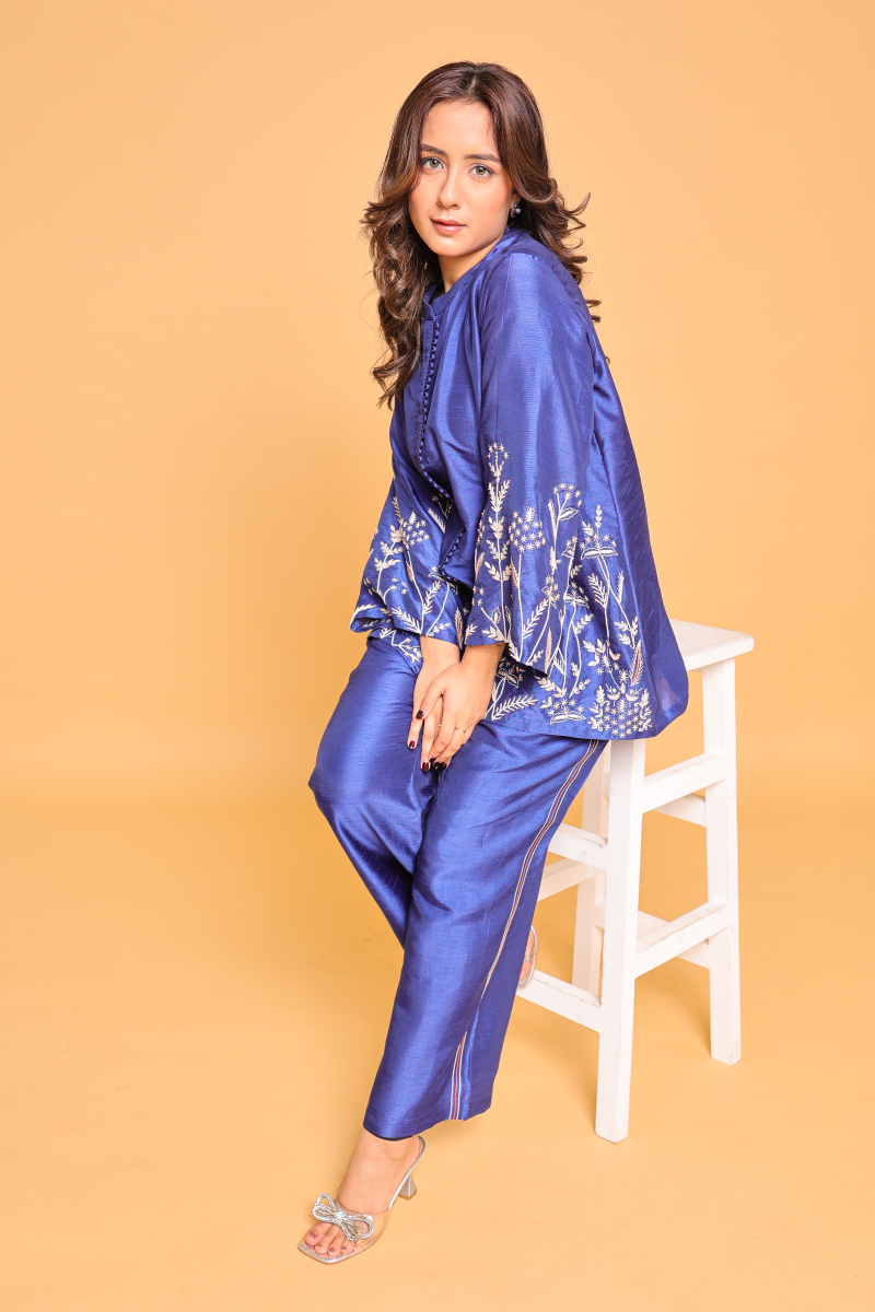 Adorned With Intricate Hand Embroidery