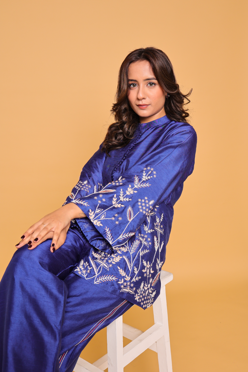 Adorned With Intricate Hand Embroidery