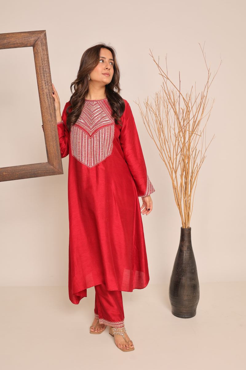 Red Cord Set Is Perfect For A Night Out