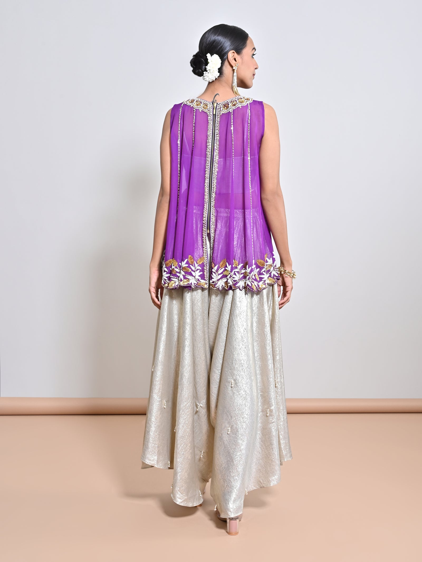 A Shimmer Foil Dhoti