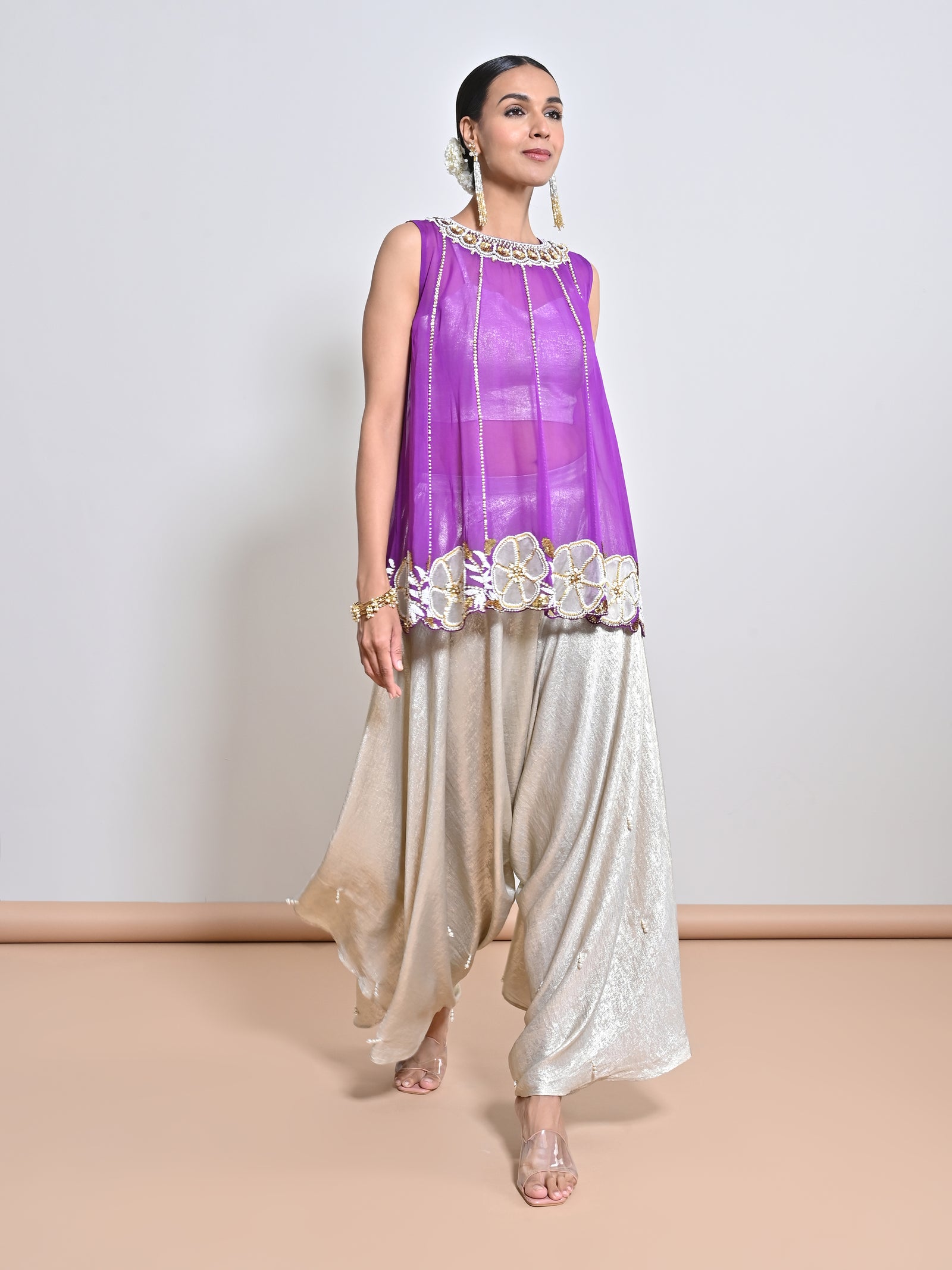 A Shimmer Foil Dhoti