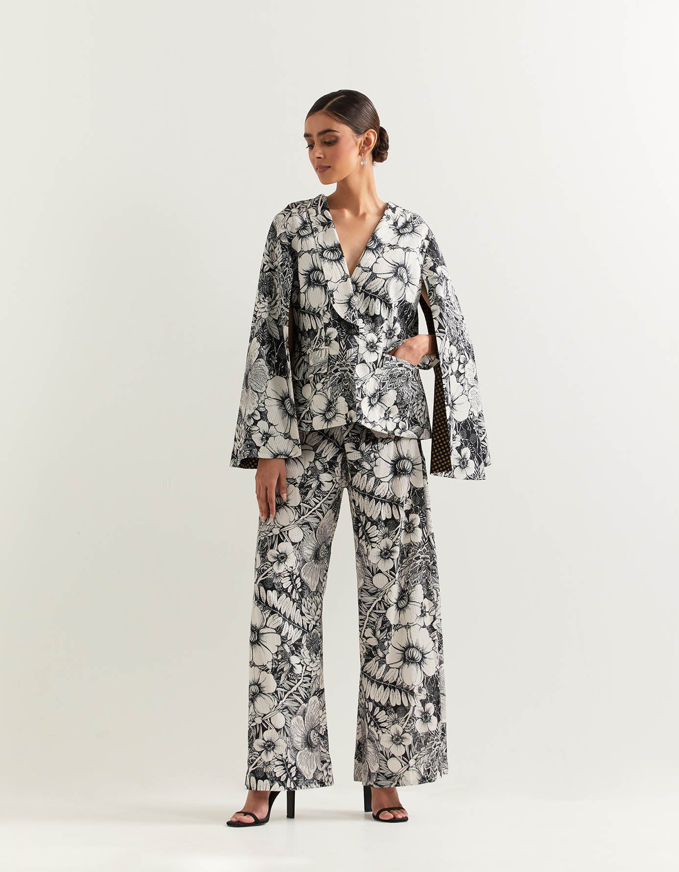 Cotton textured printed co-ord