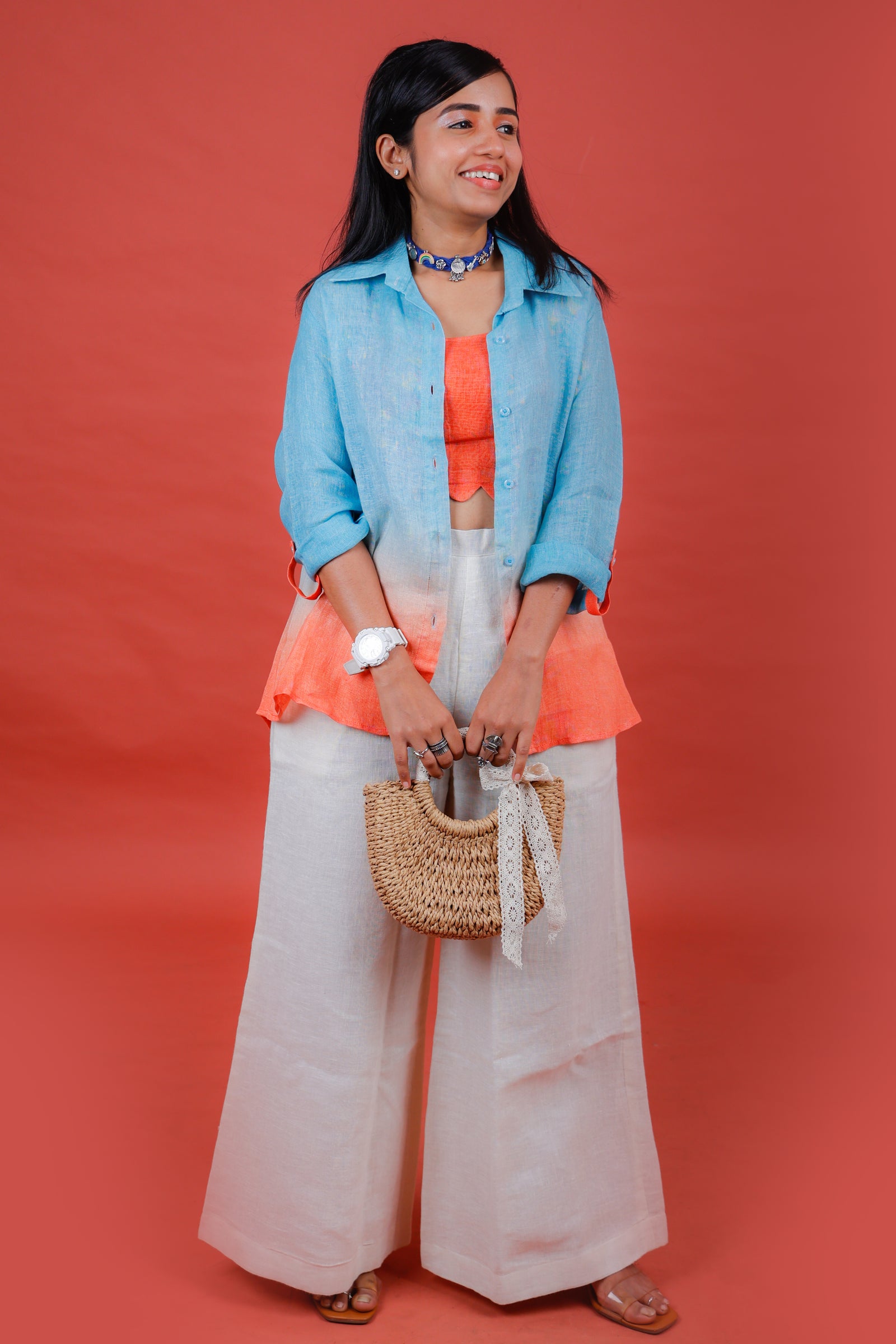 Solstice Blue to Rust Co-ord Set