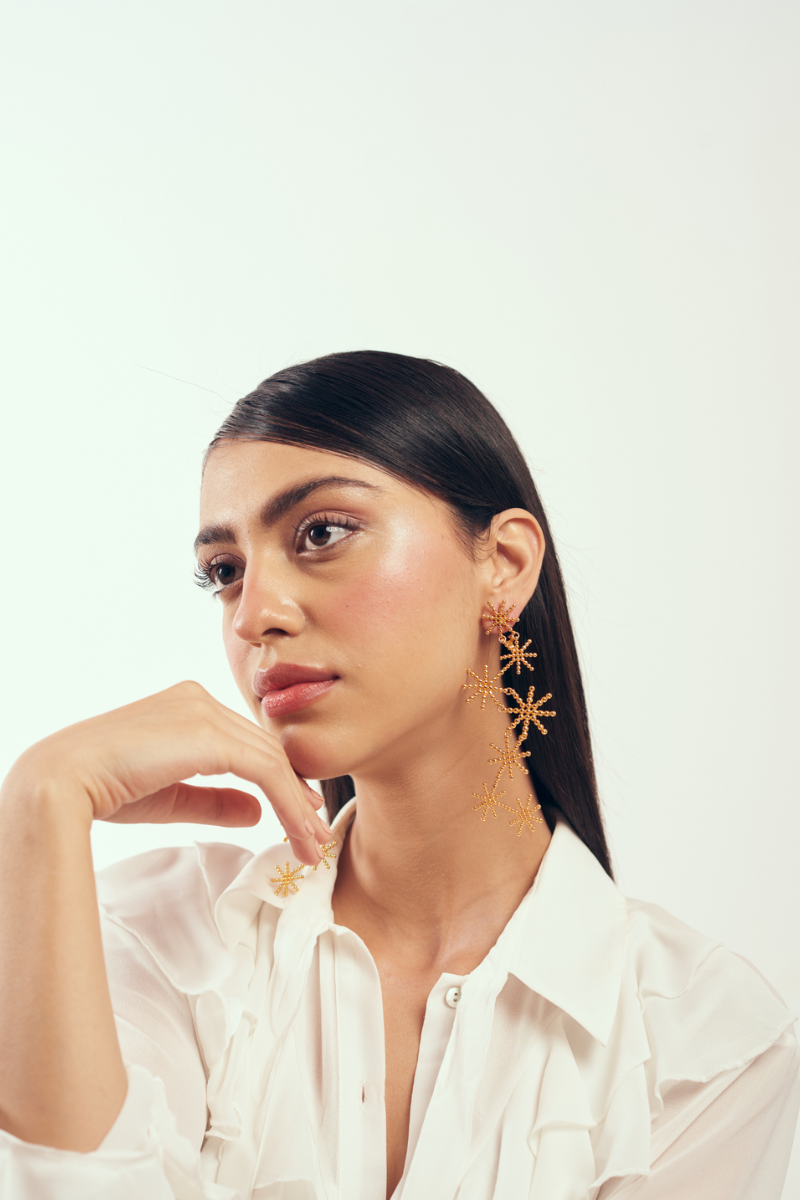 22kt gold plated handcrafted earrings.