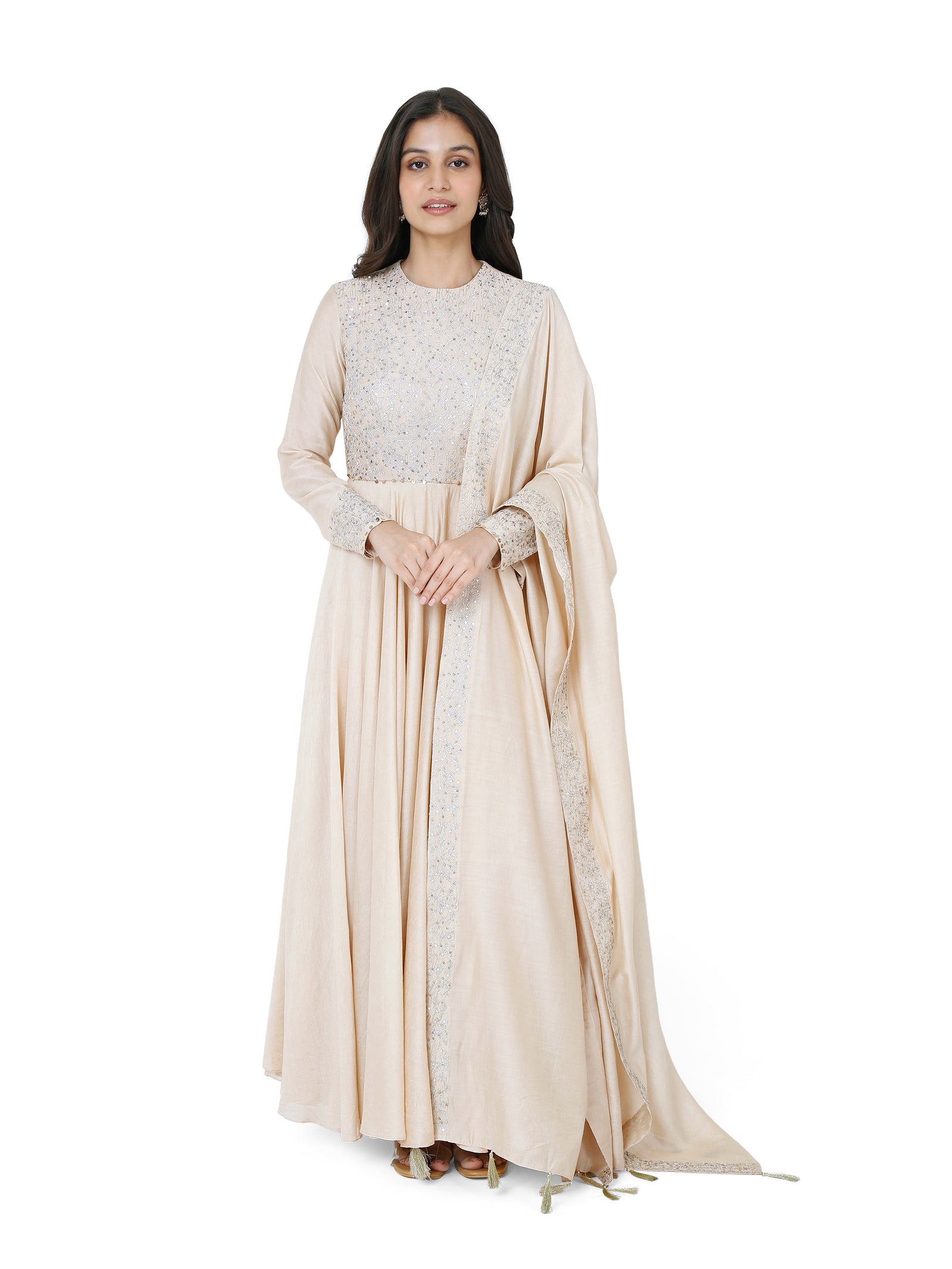 Classic anarkali dress with dupatta