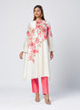 Eira - Coral Floral Tunic + Pant Set