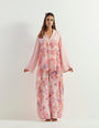 Georgette tunic paired with flaired georgette pants