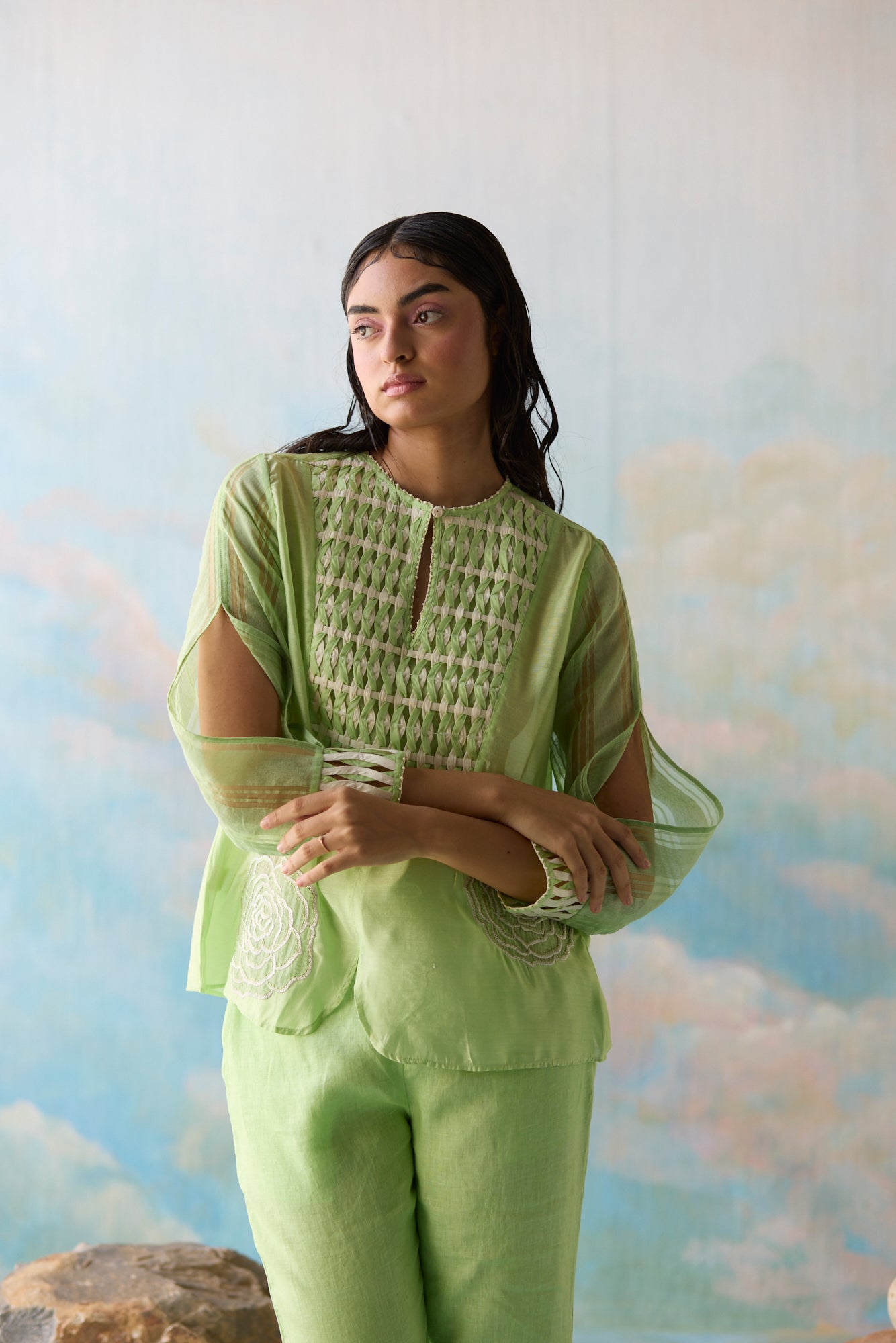 Fern Smocked Top