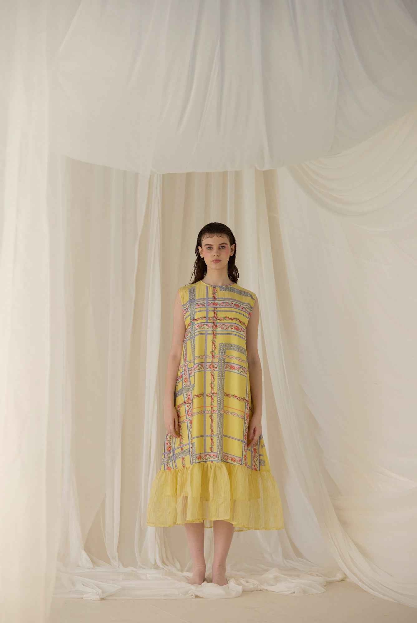 Citrine Gathered Dress