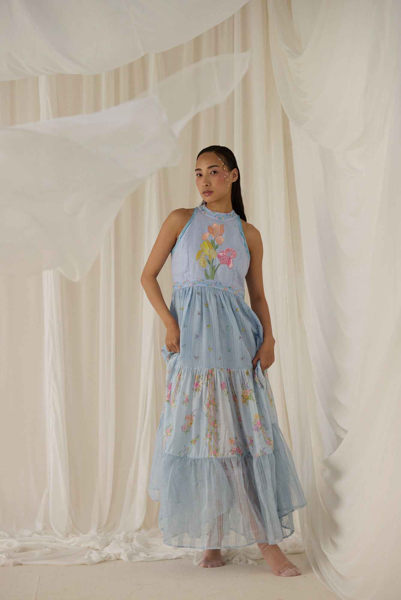 Celeste Halter Neck Dress