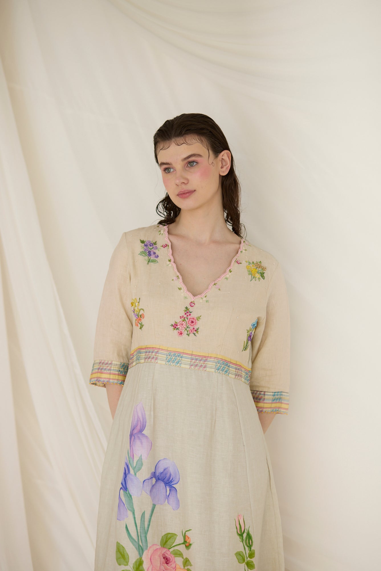 Ash Embroidered Dress