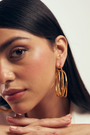 22kt gold plated 3 layer hoops