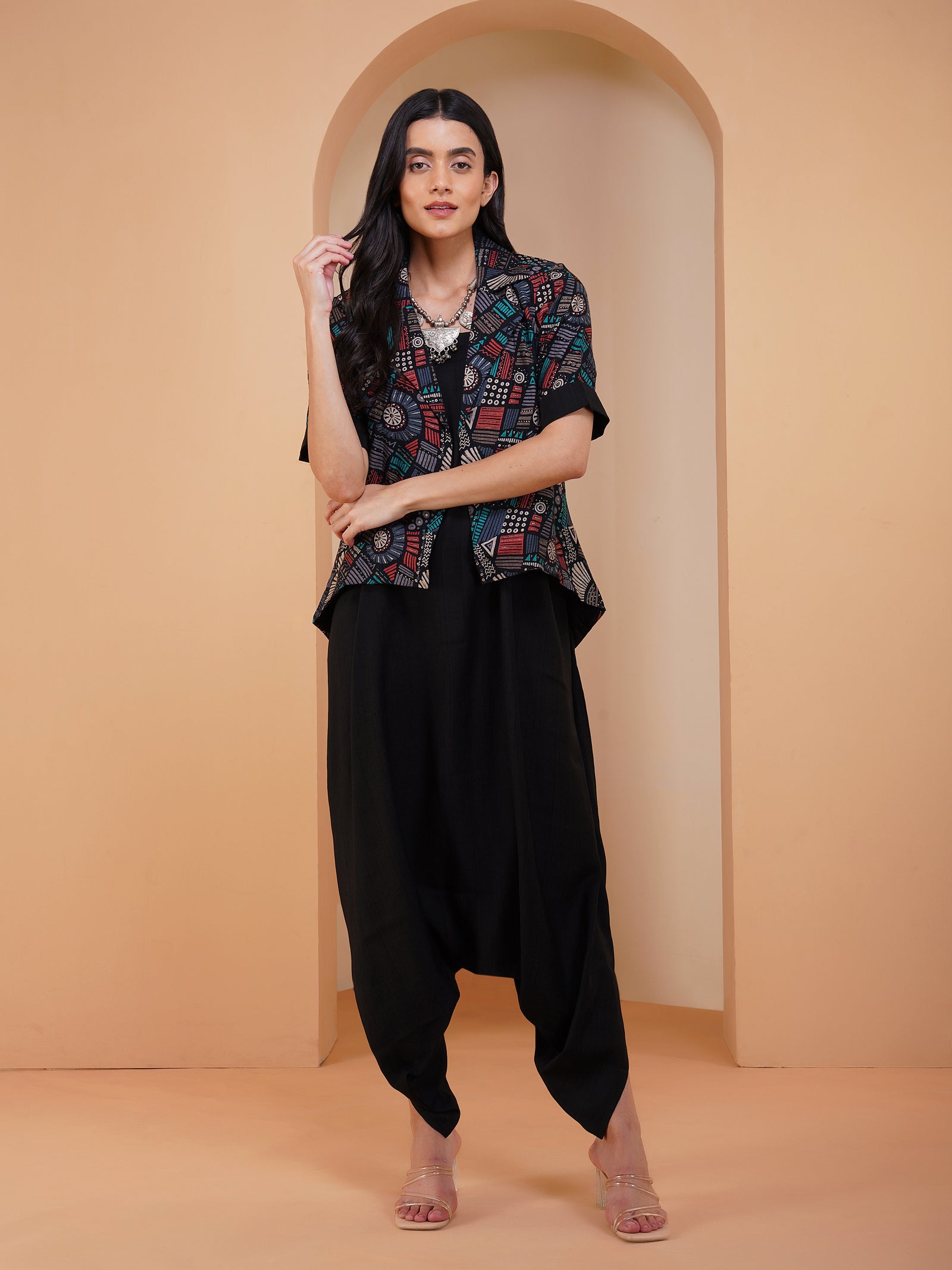 Achkan Nirvaana Navy-Black