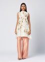 Leena - Pastel Sleeveless Tunic & Pants + Stole