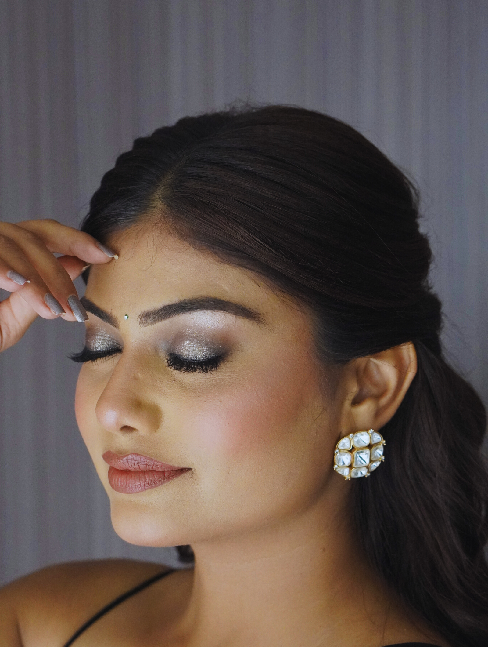 Golden Moissanite Earrings