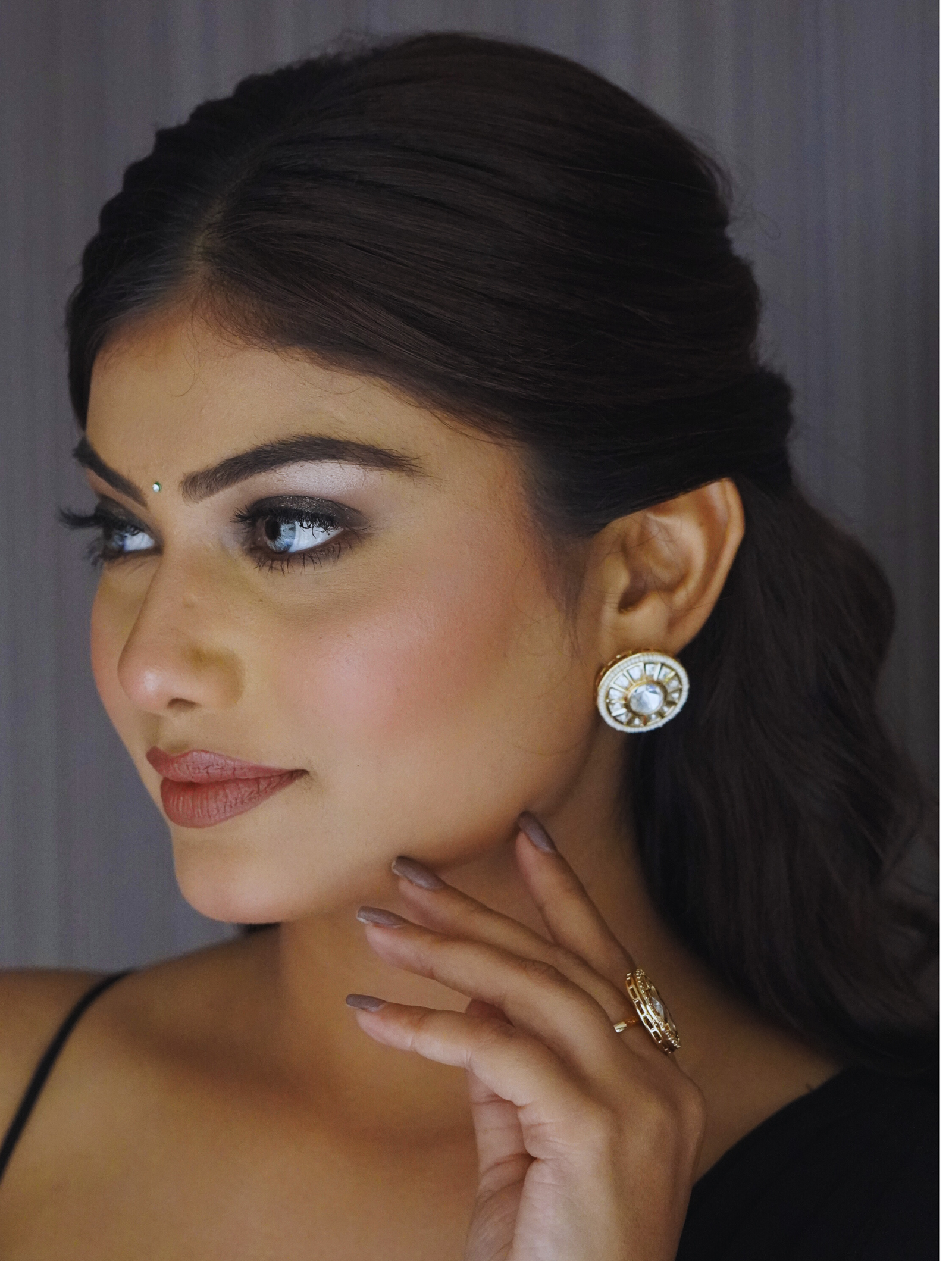 Gold Moissanite Earrings