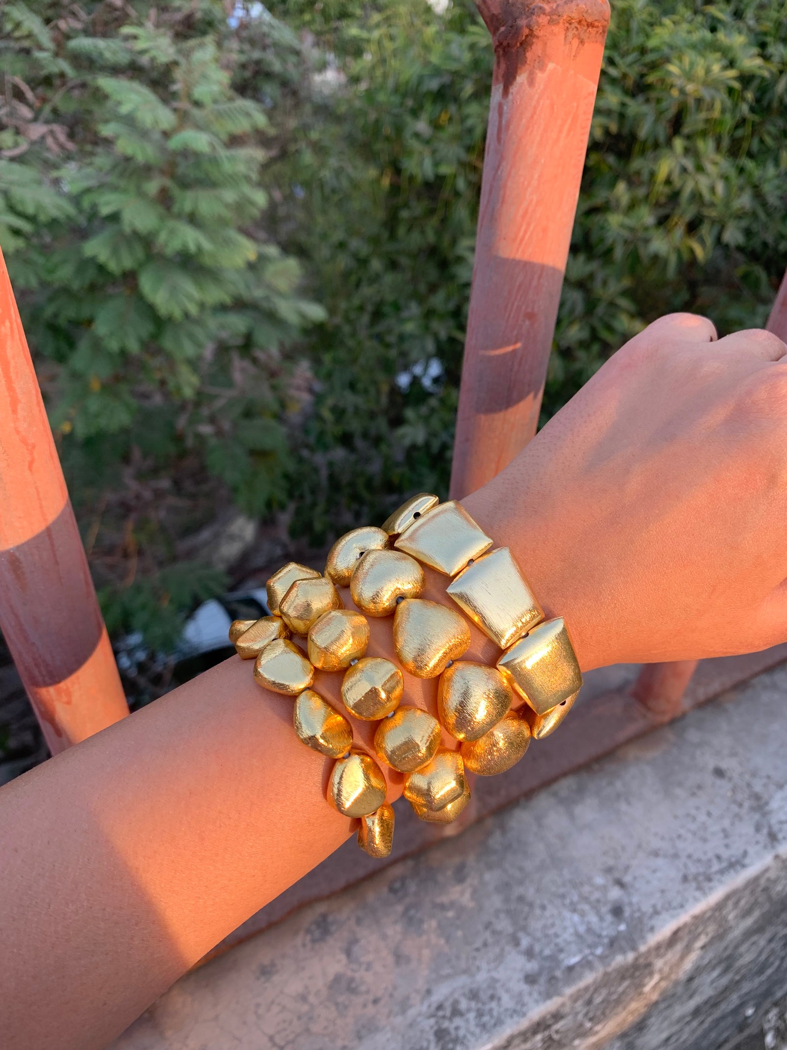 Mirage Si Stack - 18k gold plated, Anti Tarnish (Set of 4)