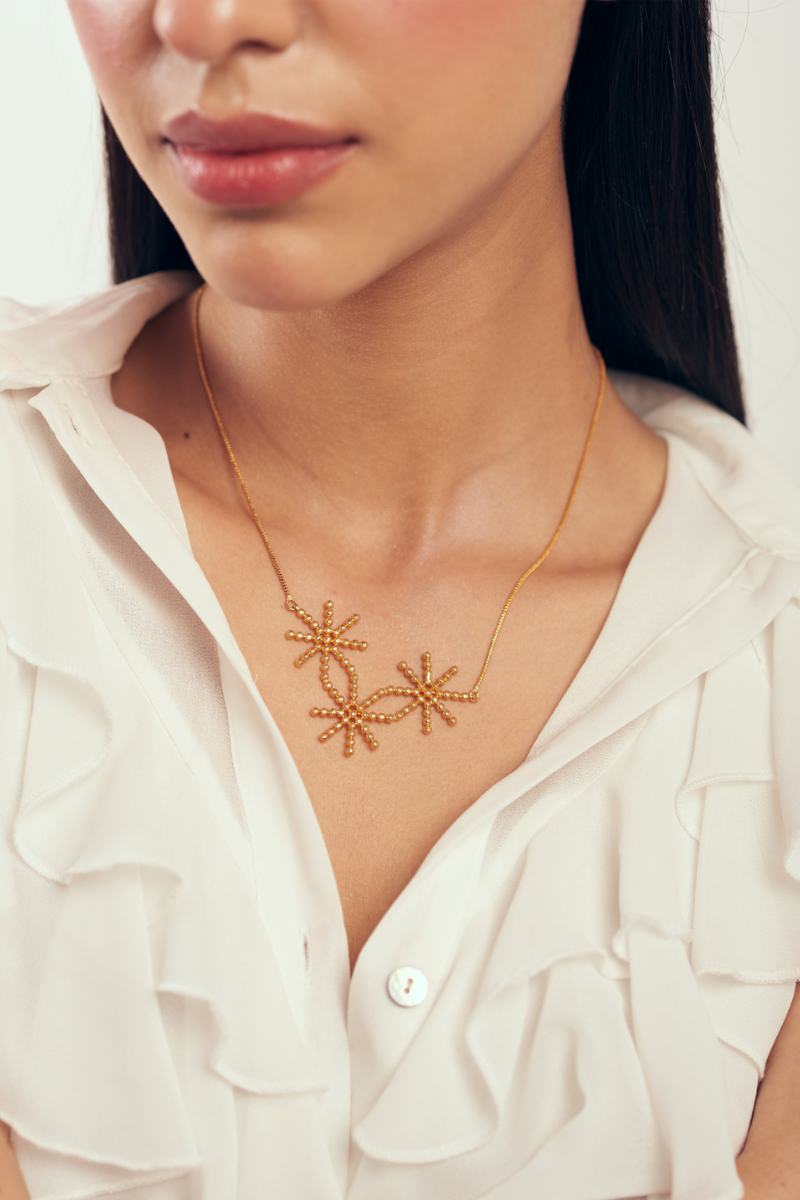 22kt gold plated handcrafted necklace