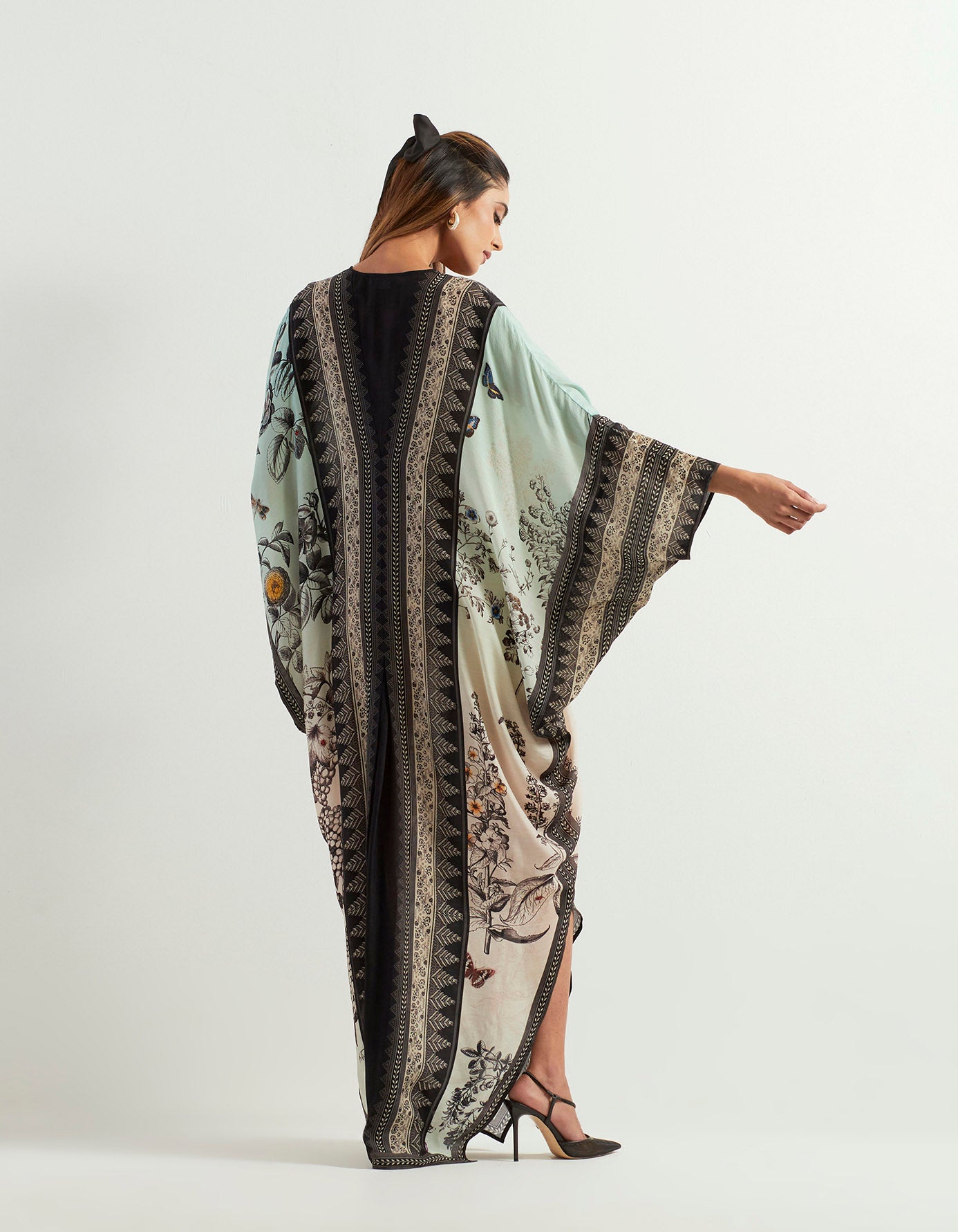 Saaya shaded and printed kaftan