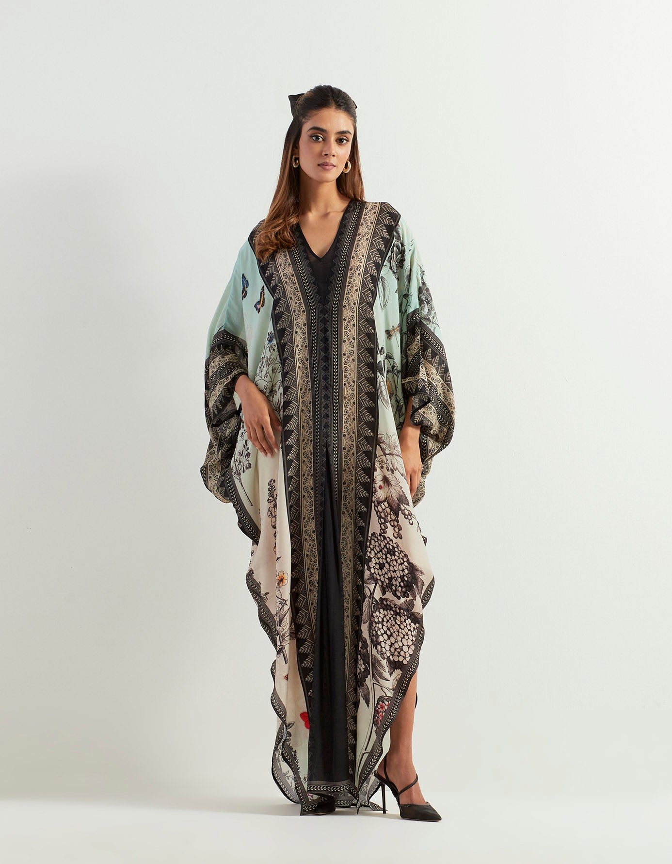 Saaya shaded and printed kaftan
