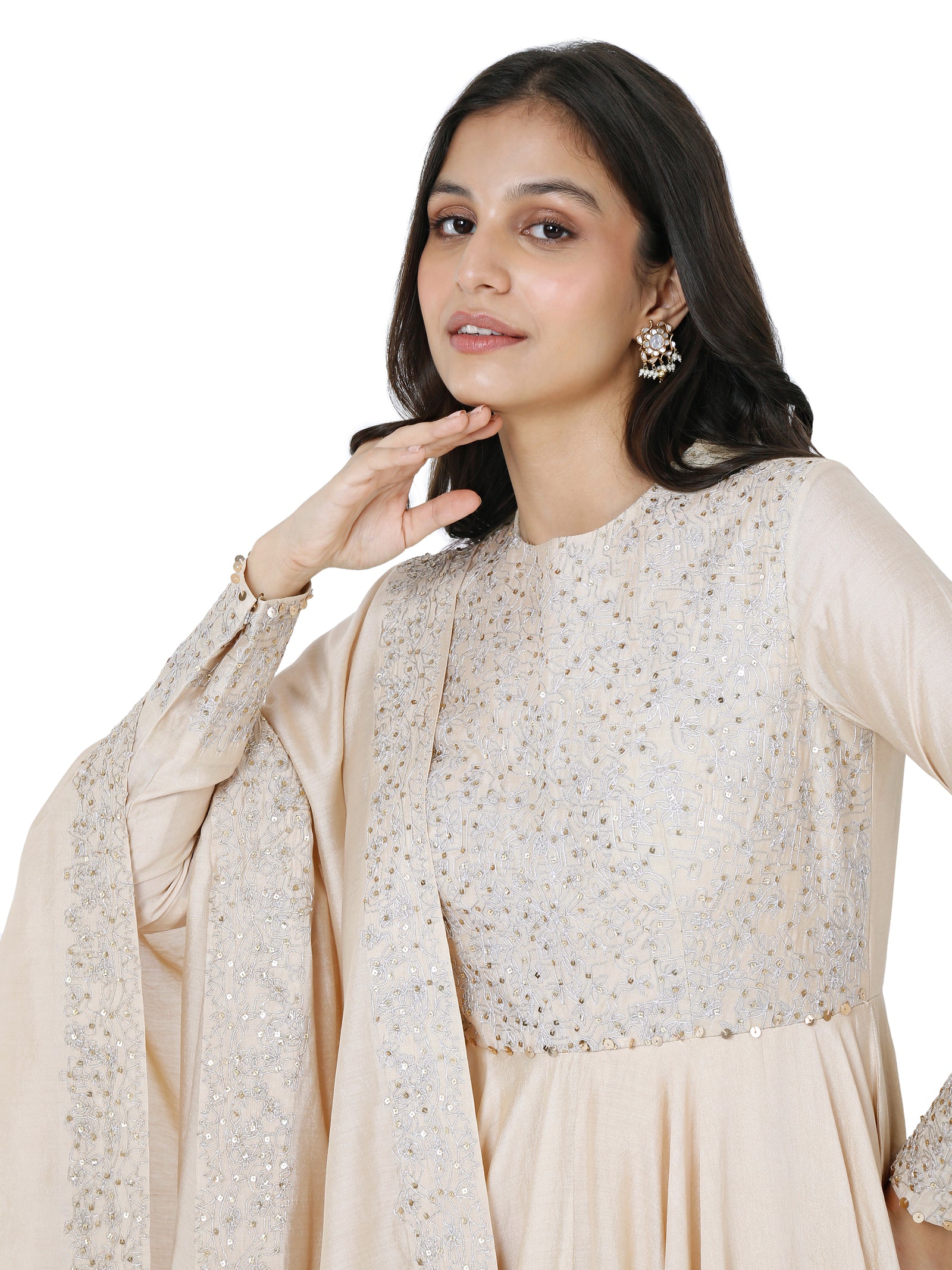Classic anarkali dress with dupatta
