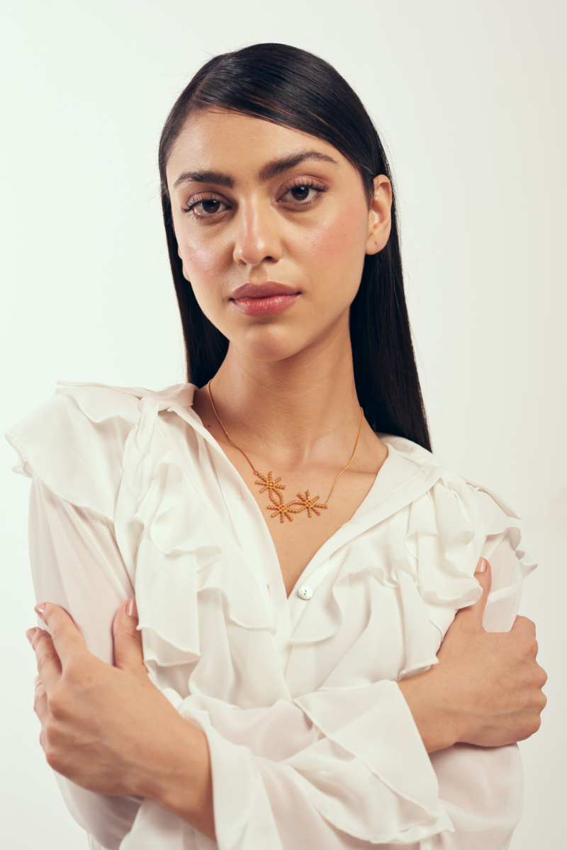 22kt gold plated handcrafted necklace