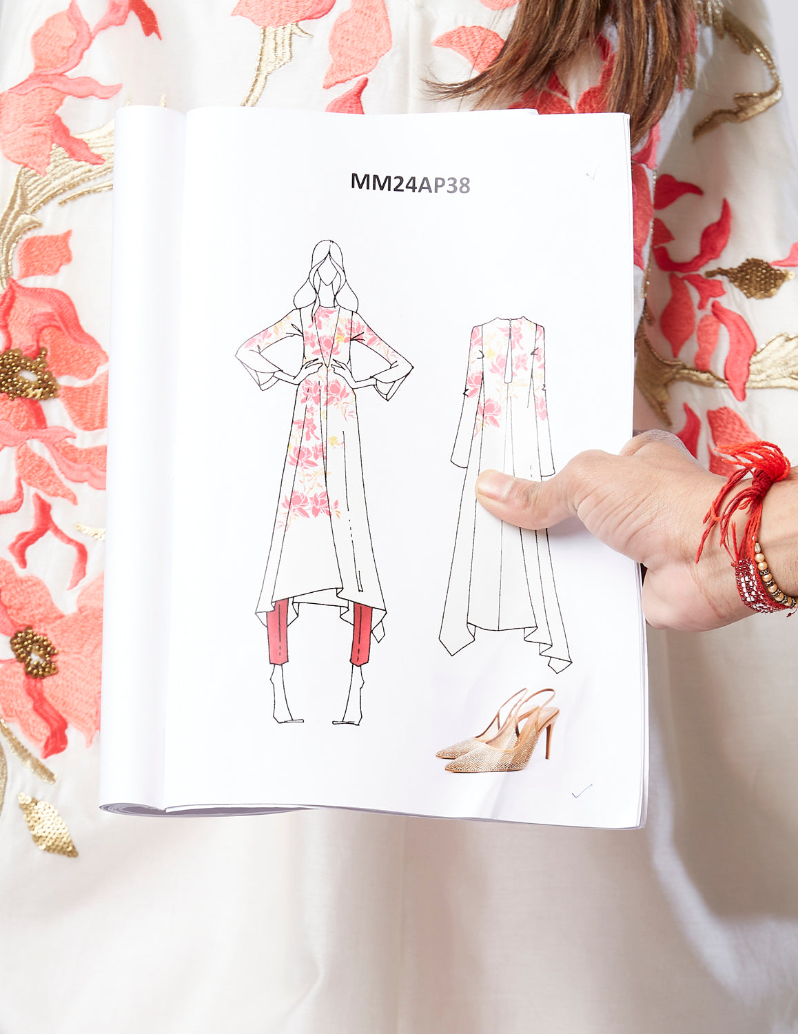 Eira - Coral Floral Tunic + Pant Set