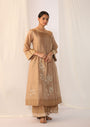 Silk Kurta Scatter Embroidery And Refined Pintuck Paired With Pants