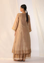 Silk Kurta Scatter Embroidery And Refined Pintuck Paired With Pants