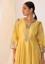 Godet Kurta Gota Handwork  Paired With Pants  & Luxrious Dupatta