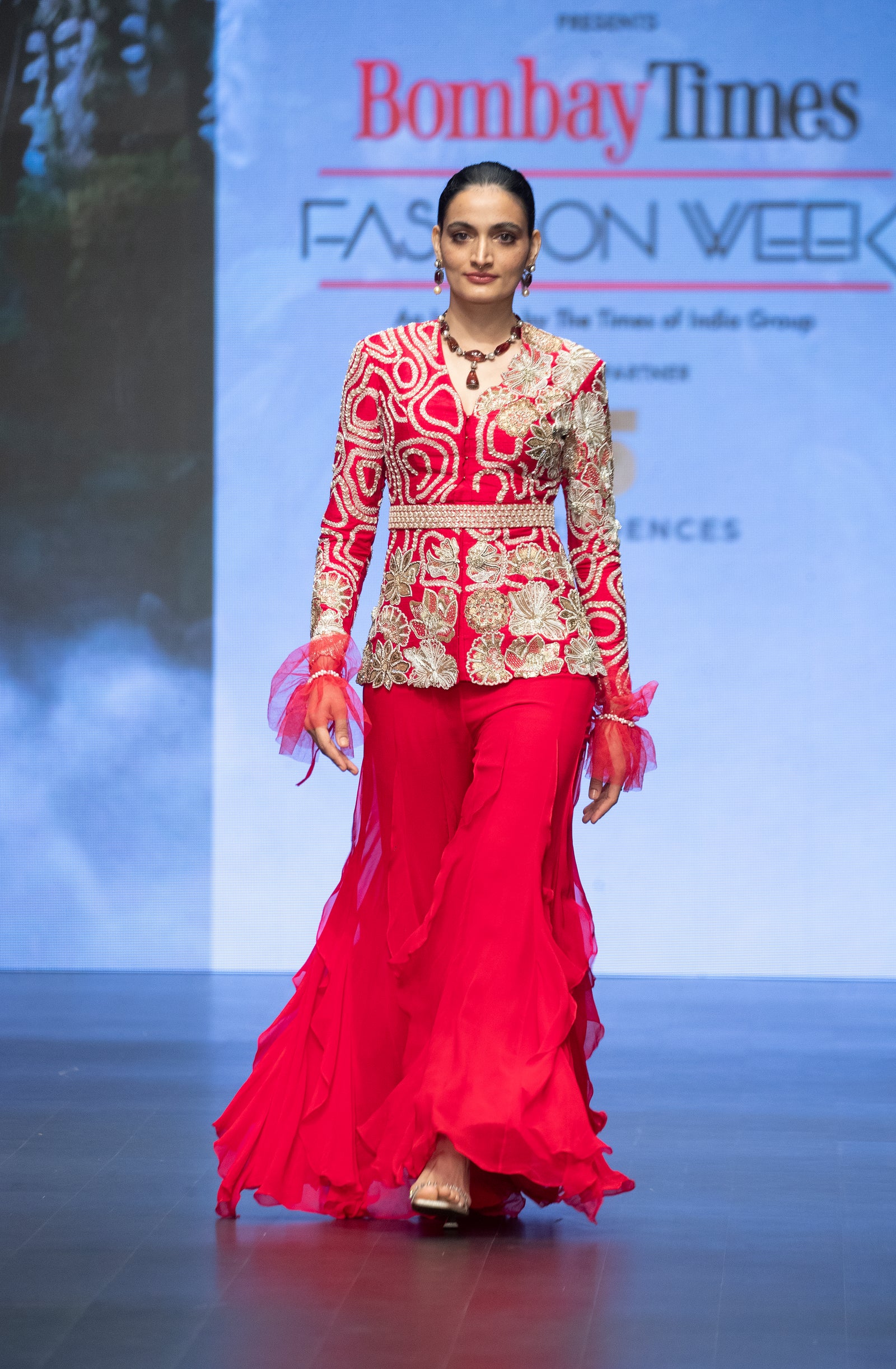 Mira Ruffled Jacket Set