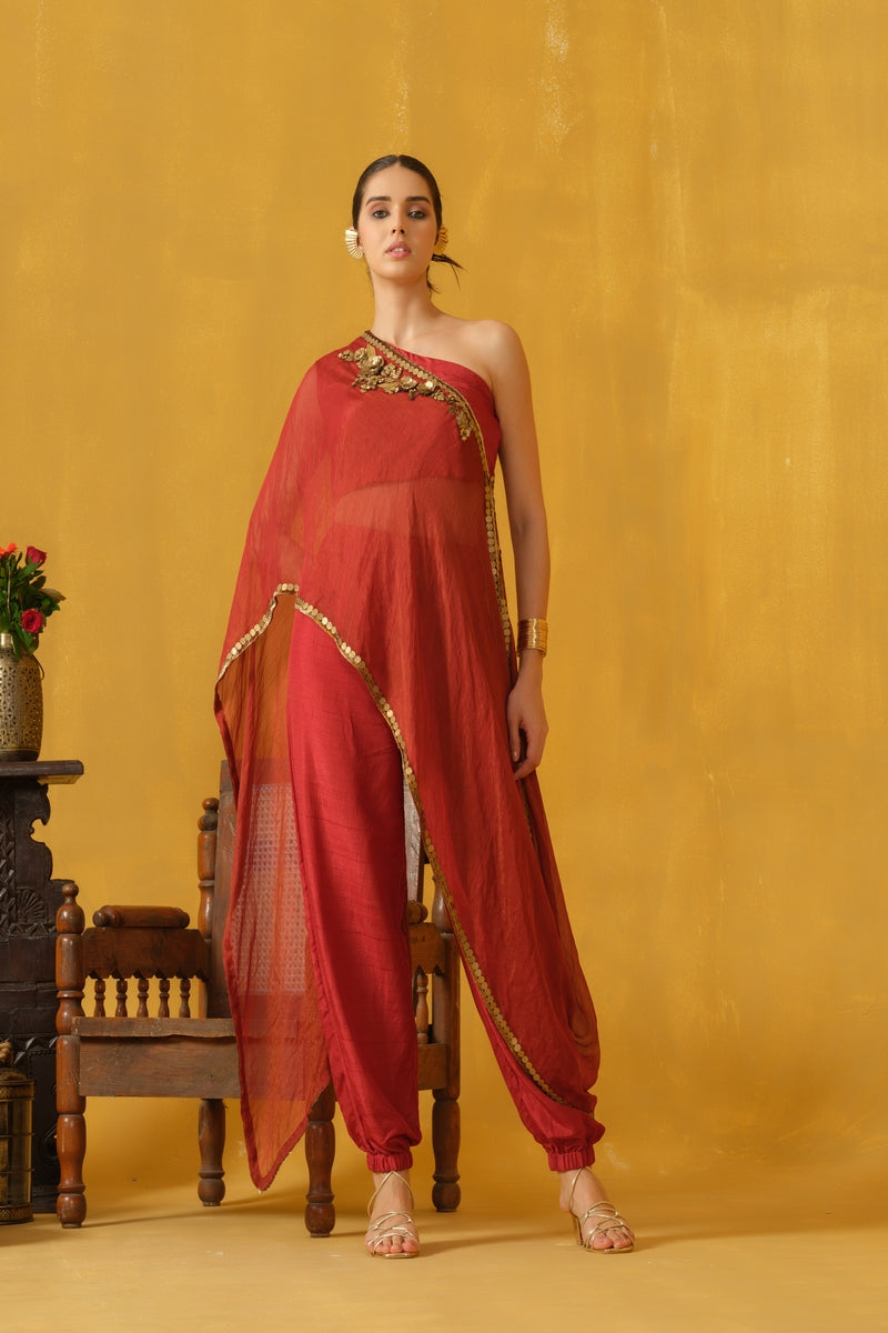 One Shoulder Crop Top