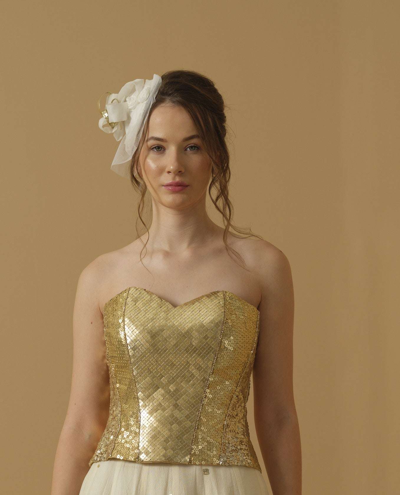 Featuring A Heavily Embellished Sweetheart-Neck Corset