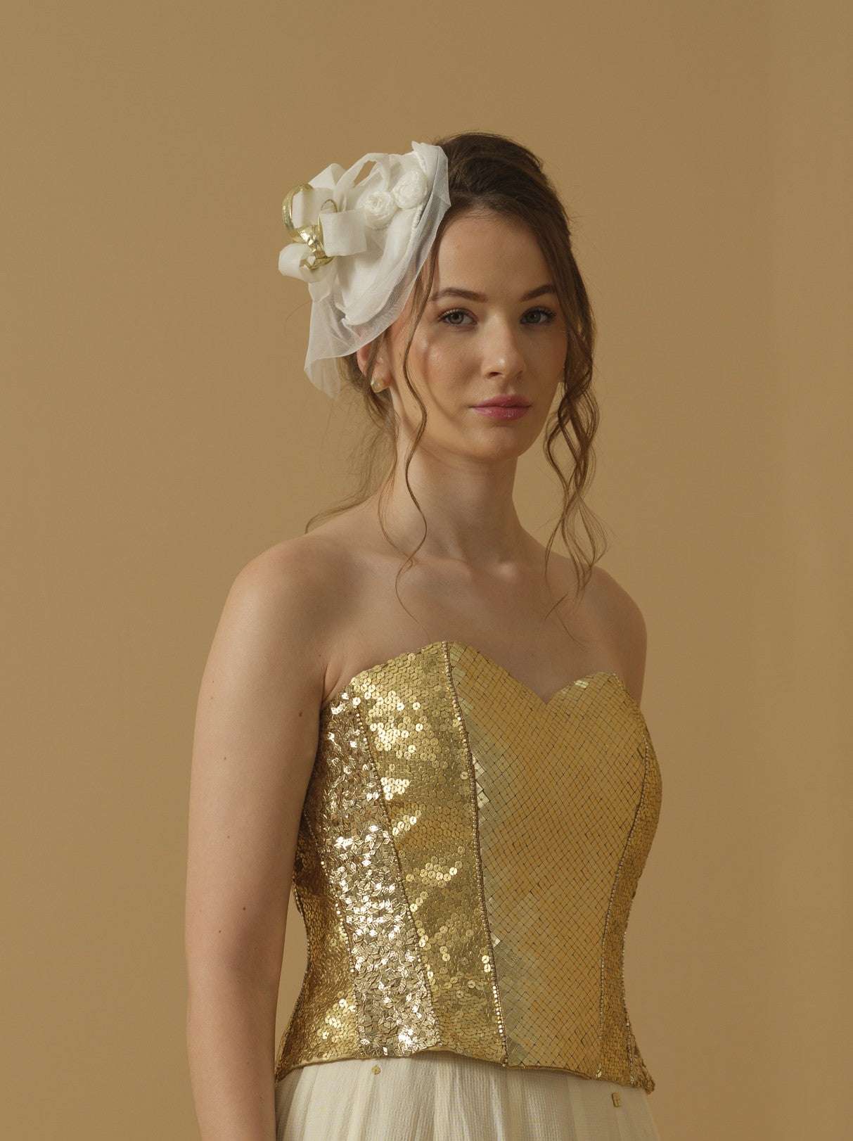 Featuring A Heavily Embellished Sweetheart-Neck Corset