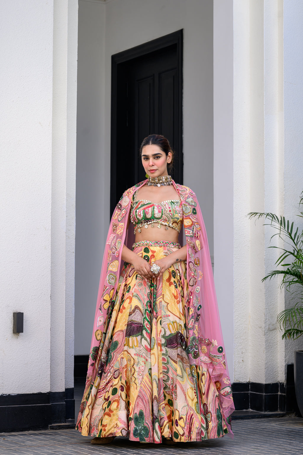 Flora H Lehenga Paidawn H Blouse And Apl Dupatta