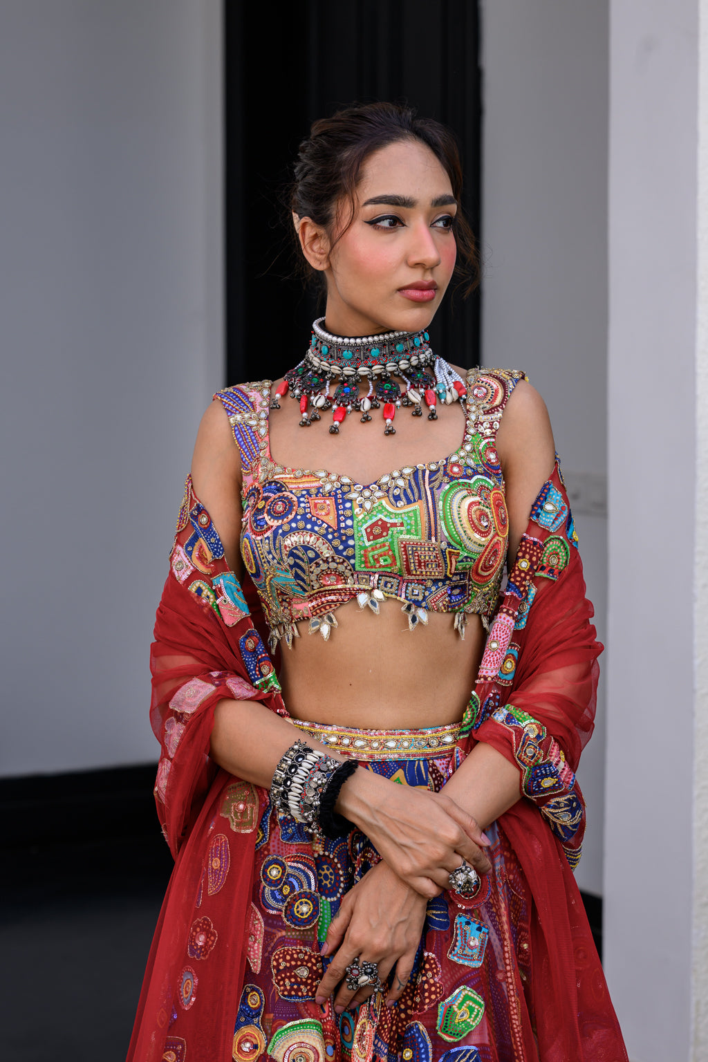 Iris H Lehenga Paidawn With H Blouse And H Apl Dupatta