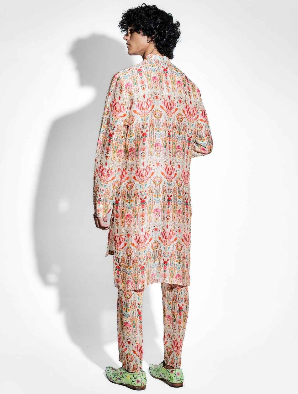 Ambar Printed Silk Linen Coord Set