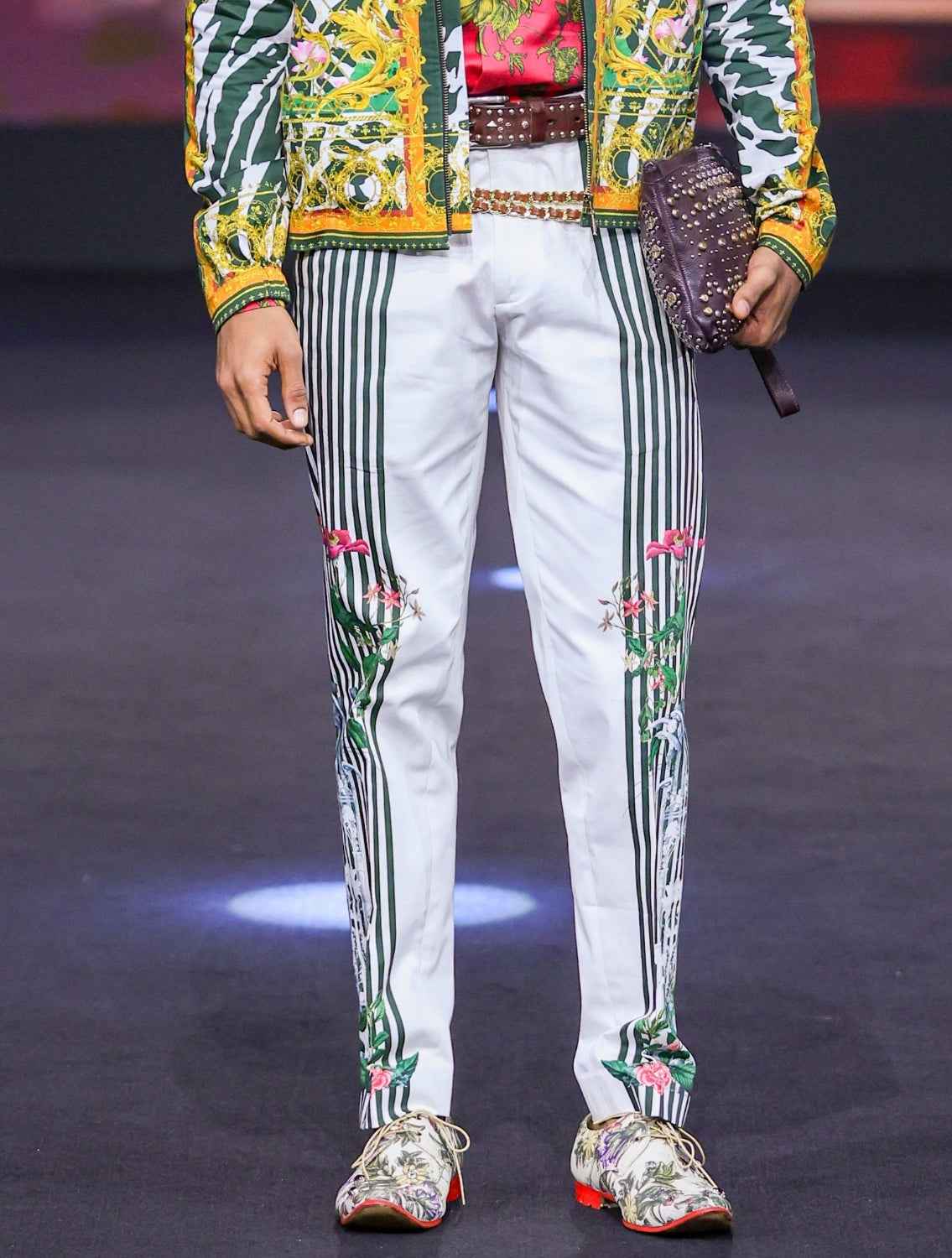 Robby Side Striper Printed Trousers