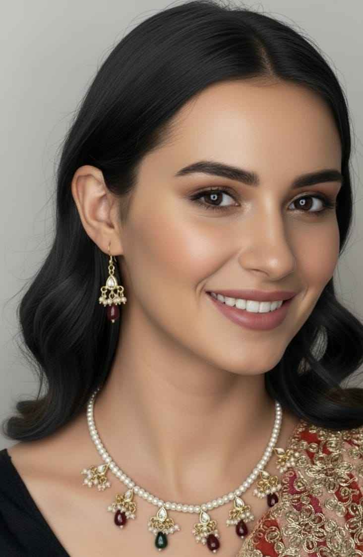 Delight Kundan & Pearl Choker Set