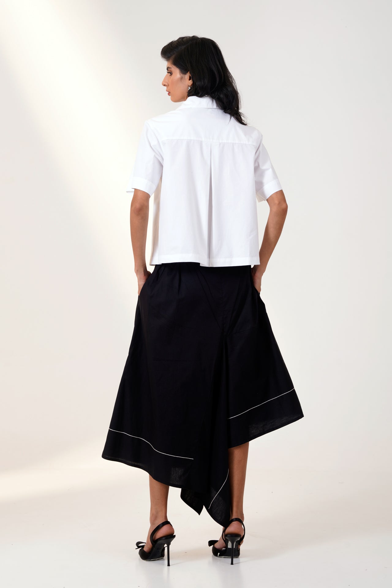 Spade - Shirt With Trapeze Skirt