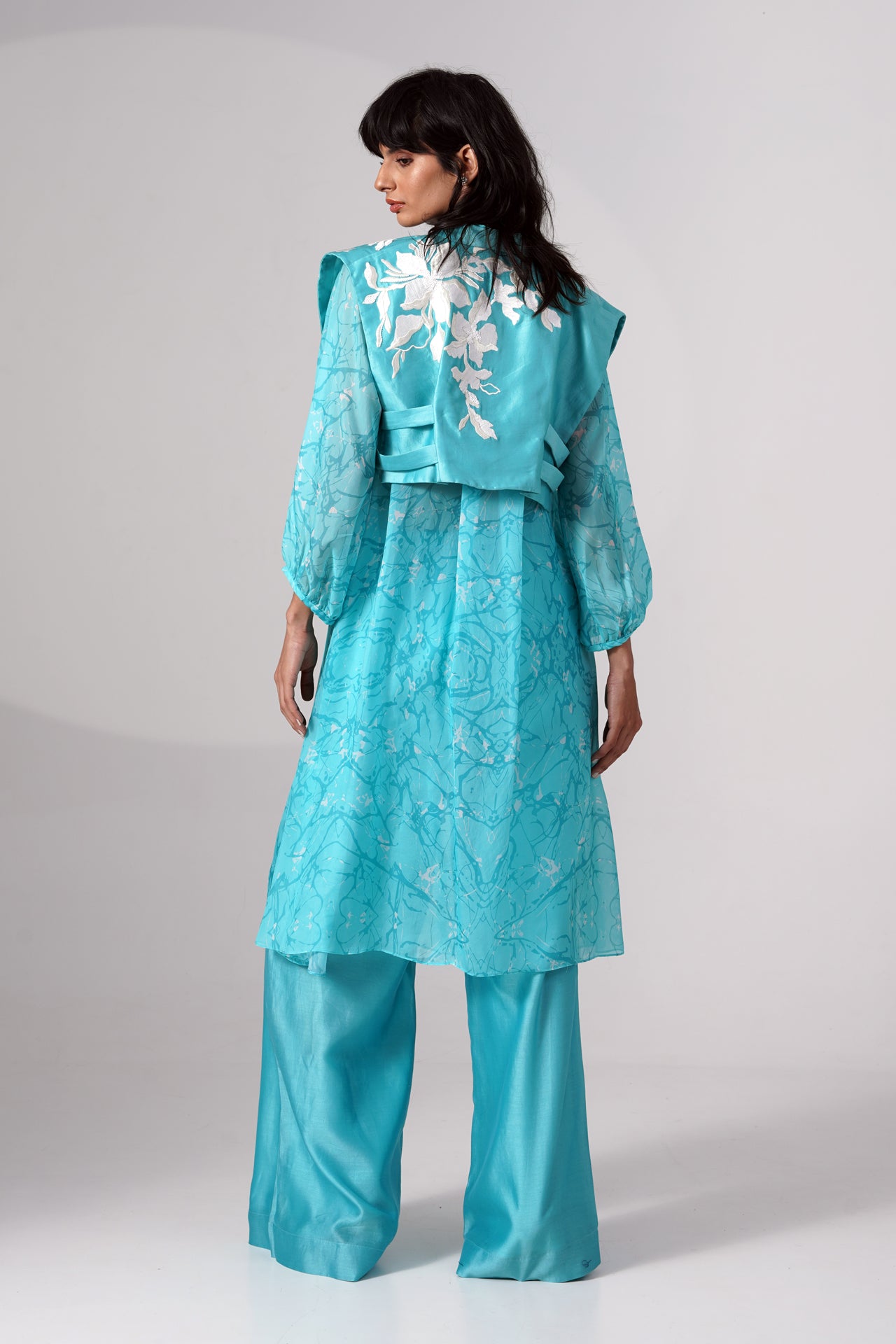 Lana - Crop Jacket Long Shirt Flared Pants