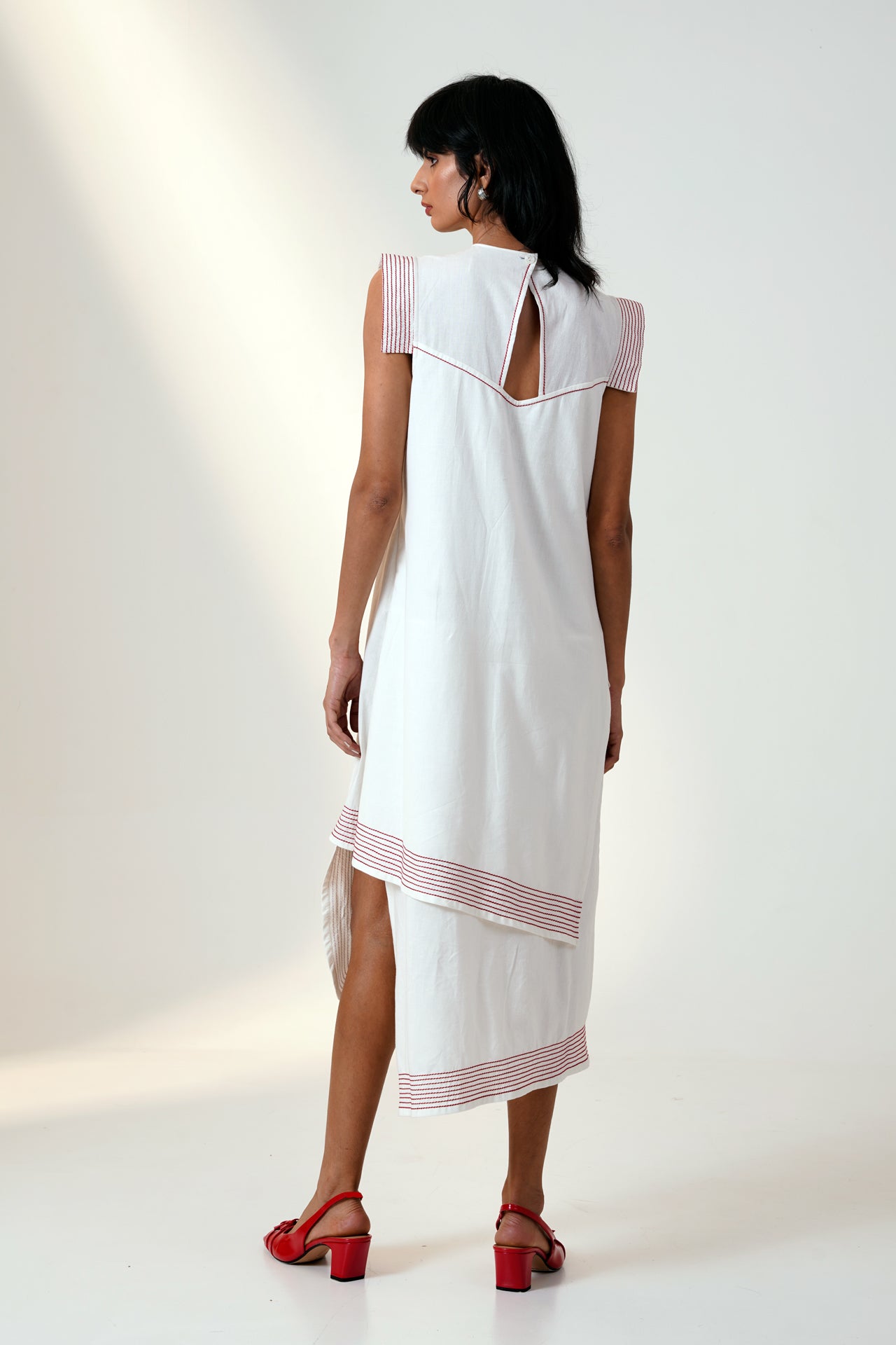 Marsala - Layered Midi Dress