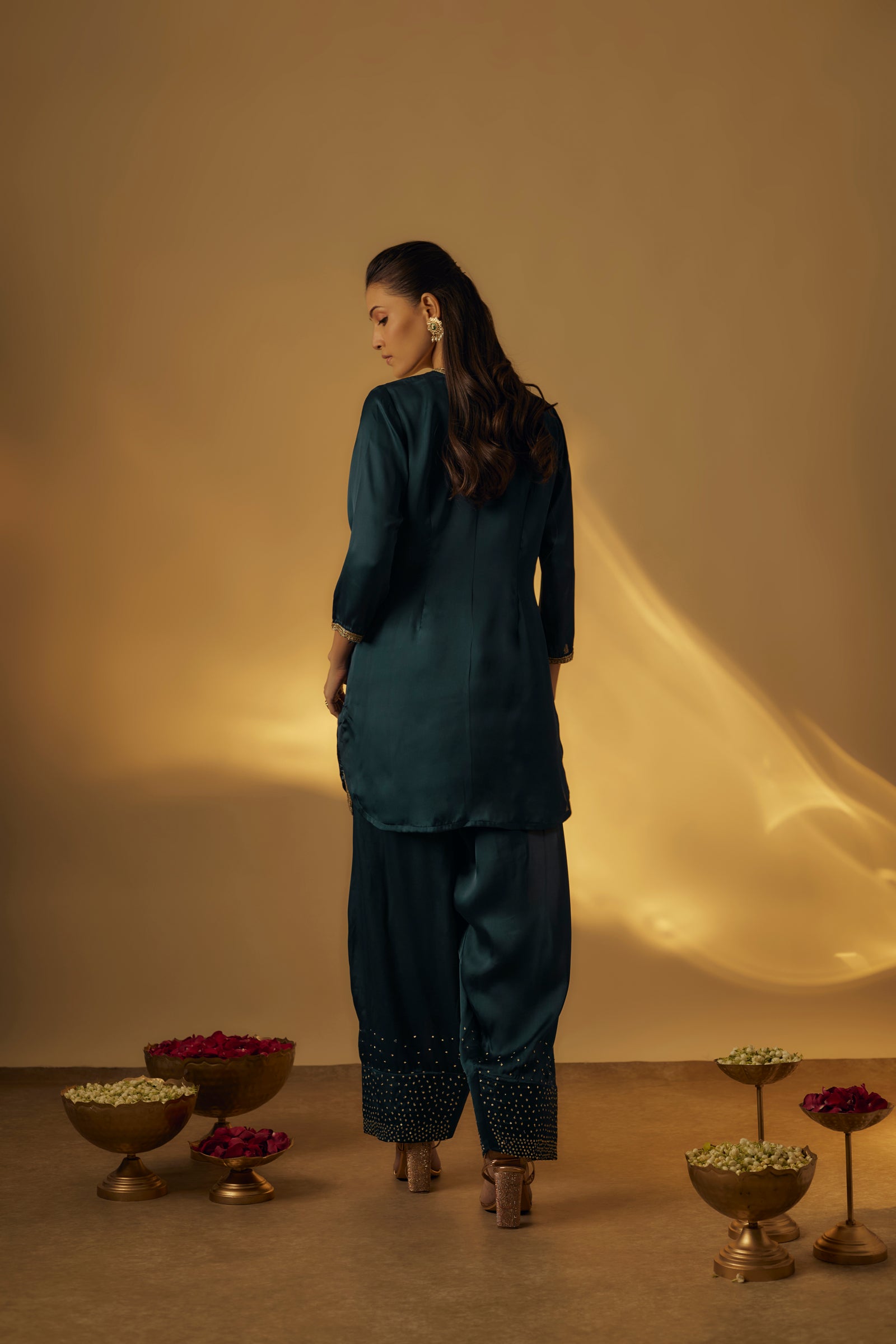 Midnight Blue Farshi Salwar Set